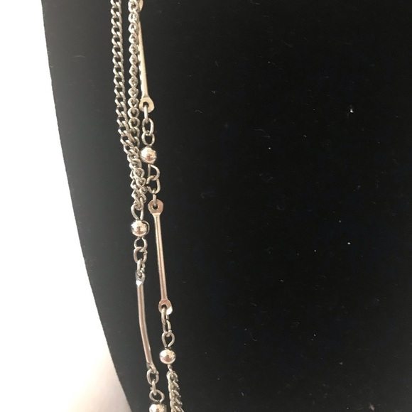 Chain necklace Silver tone long chain - Picture 2 of 4